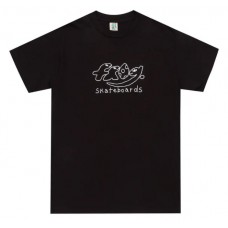 Camiseta Manga Corta Frog Dino Logo Negra